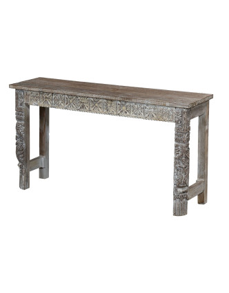 Konzolový stolek z teakového dřeva, 142x40x79cm