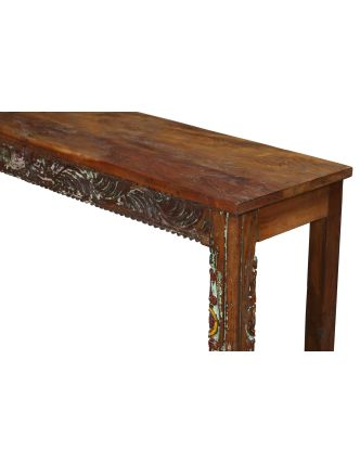 Konzolový stolek z teakového dřeva, 158x41x79cm