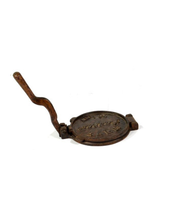 Čapátovník, antik, kovový přípravek na výrobu čapátí, průměr 16,5cm