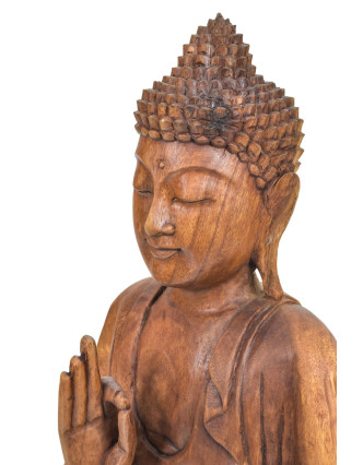 Buddha ze dřeva stromu Suar, 36x23x52cm