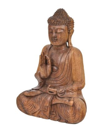 Buddha ze dřeva stromu Suar, 38x20x52cm