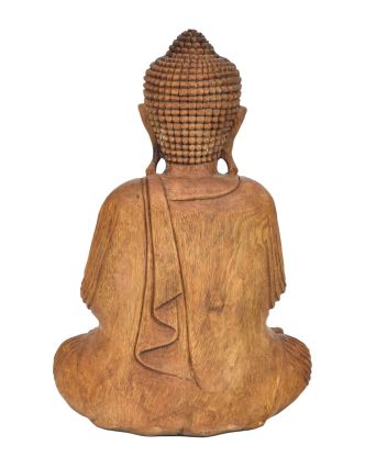 Buddha ze dřeva stromu Suar, 35x18x53cm