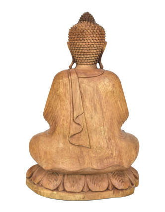 Buddha ze dřeva stromu Suar, 42x25x67cm