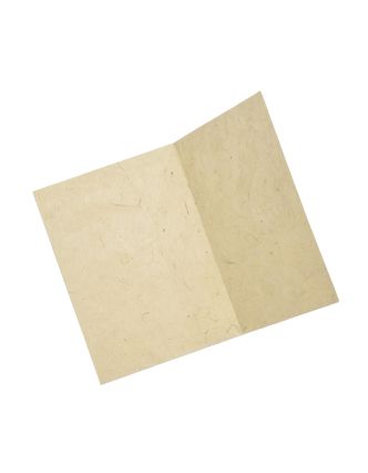 Přáníčko vyrobené z ručního papíru Ganéš, 12x16cm