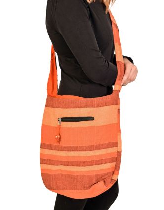 Taška přes rameno "Baba bag - Kerala", oranžová, 36x37cm