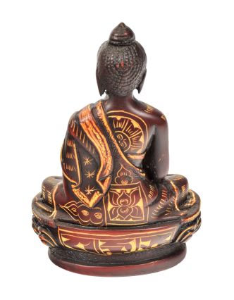 Buddha Šákjamuni, ručně vyřezávaný, 7x5x11cm