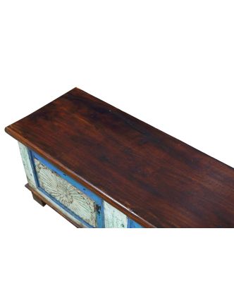 Dřevěná truhla z mangového dřeva, 110x40x47cm