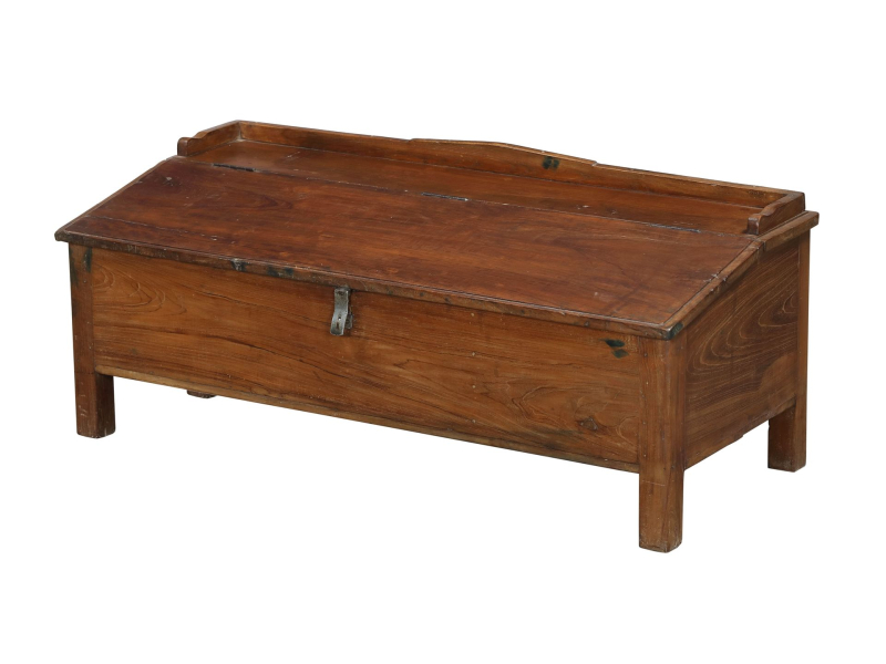 Starý kupecký stolek s odklápěcí deskou, 106x48x43cm