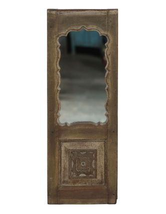Zrcadlo v rámu z teakového dřeva, 36x4x100cm