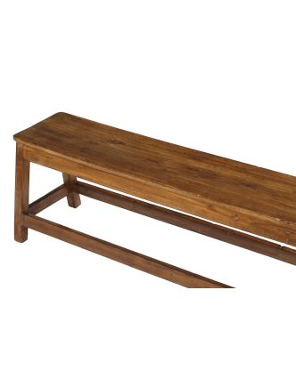 Lavice z teakového dřeva, 148x35x45cm