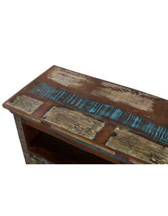 Komoda z antik teakového dřeva v "Goa" stylu, 127x45x106cm