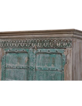 Skříň z teakového dřeva, staré dveře, 103x51x178cm