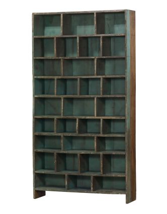 Knihovna z teakového dřeva, 120x31x224cm