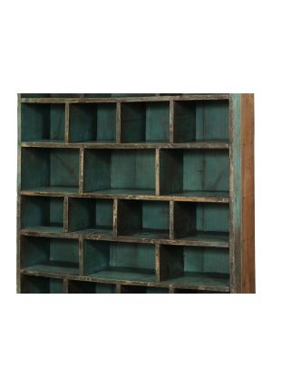 Knihovna z teakového dřeva, 120x31x224cm