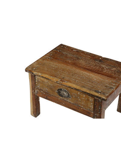 Starý kupecký stolek s šuplíkem, 48x36x31cm