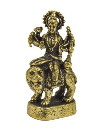 Soška Durga, mosaz, 2x1x3,5cm