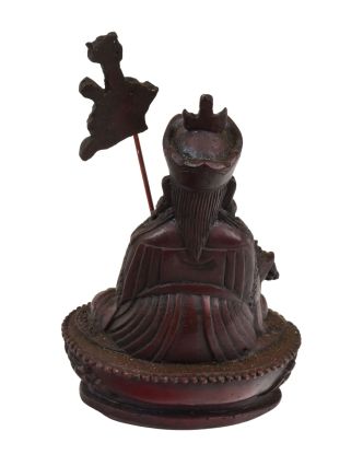Guru Rinpoche, vínová patina, pryskyřice, 10x5x15cm