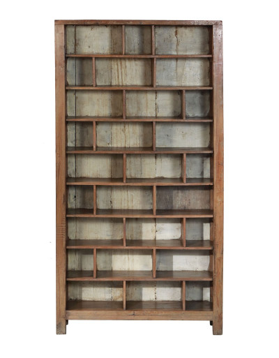 Knihovna z teakového dřeva, 86x30x160cm