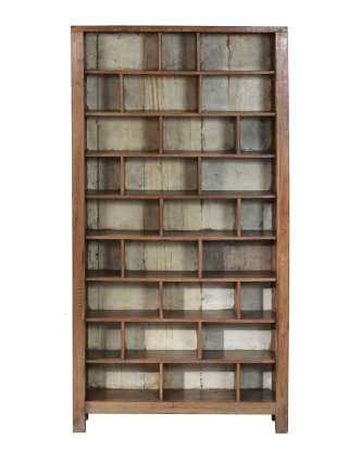 Knihovna z teakového dřeva, 86x30x160cm