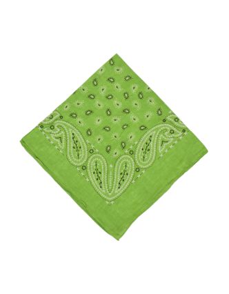 Šátek s paisley potiskem, zelený, 50x50cm