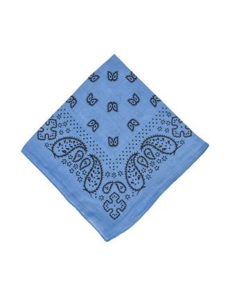 Šátek s paisley potiskem, modrý, 50x50cm