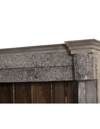 Knihovna z teakového dřeva vyrobená ze starého portálu, 145x63x228cm