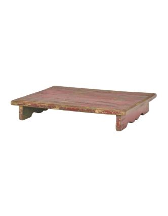 Čajový stolek z teakového dřeva, 50x34x8cm