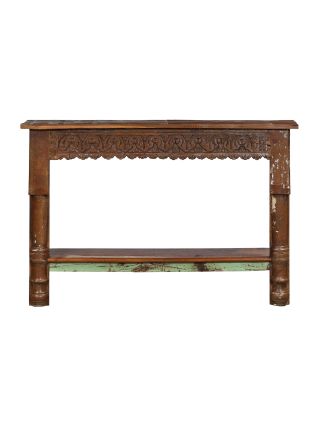 Konzolový stolek z teakového dřeva, 140x32x90cm