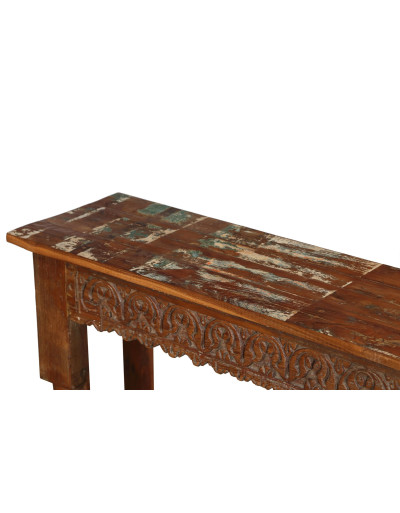 Konzolový stolek z teakového dřeva, 140x32x90cm