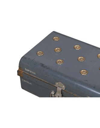 Plechový kufr, příruční zavazadlo, 60x39x27cm