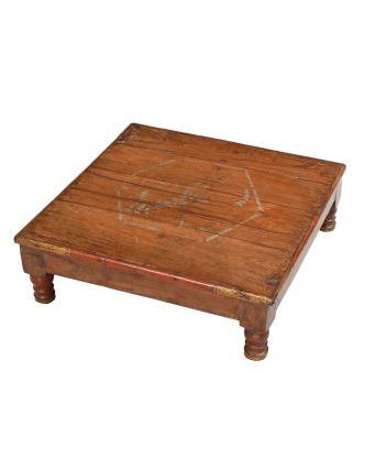 Čajový stolek z teakového dřeva, 53x53x17cm