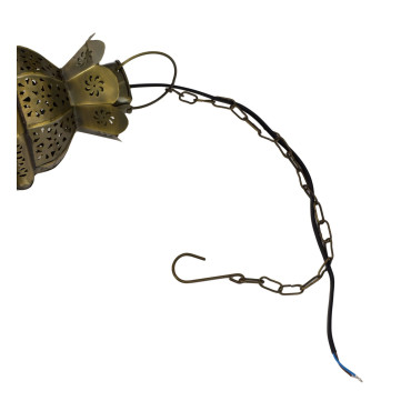 Orientální prosklená lampa, ruční práce, 25x25x50cm