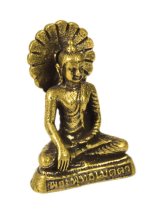 Soška Buddha, mosaz, 2x1x2,7cm