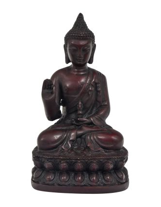 Soška Amóghasiddhi Buddha, vínová pryskyřice, 13cm