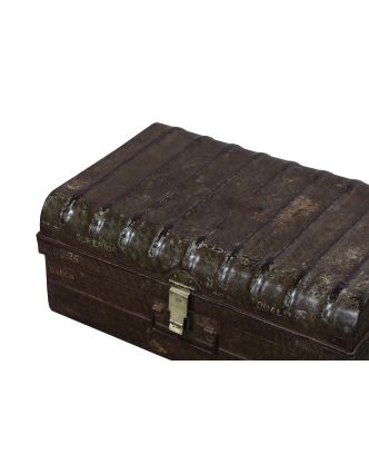 Plechový kufr, příruční zavazadlo, 67x46x29cm