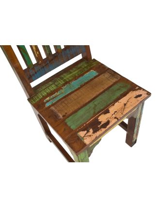 Židle v "Goa" stylu z teakového dřeva, 45x45x106cm