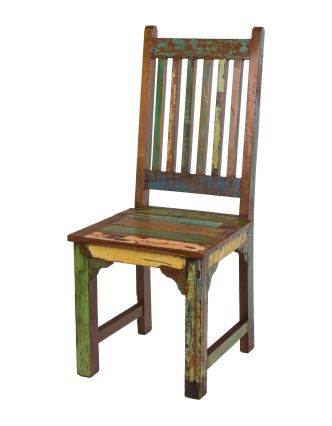 Židle v "Goa" stylu z teakového dřeva, 45x45x106cm