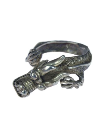 Stříbrný prsten drak, AG 925/1000, 8g, Nepál