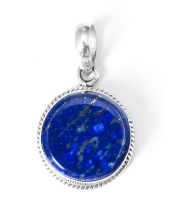 Stříbrný přívěsek vykládaný lapis lazuli, cca 3 cm, AG 925/1000