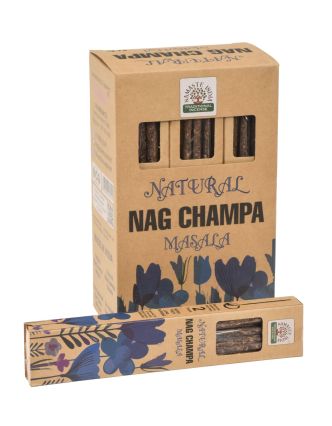 Vonné tyčinky, Nag Champa, Natural Masala, 23cm, 30g (Orkay)