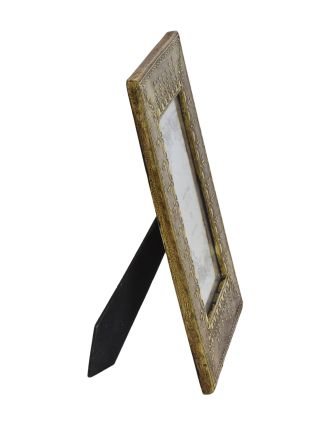 Dřevěný rámeček na fotografii, ručně malovaný, 20x1x25cm