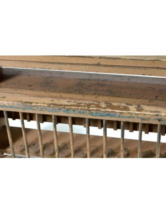 Kuchyňská polička z antik teakového dřeva, 50x14x48cm