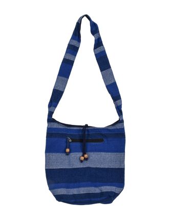 Taška přes rameno "Baba bag - Kerala", modrá, 36x37cm