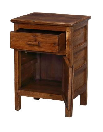 Noční stolek z teakového dřeva, 49x40x70cm