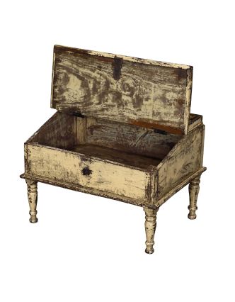 Starý kupecký stolek s odklápěcí deskou, 58x43x42cm