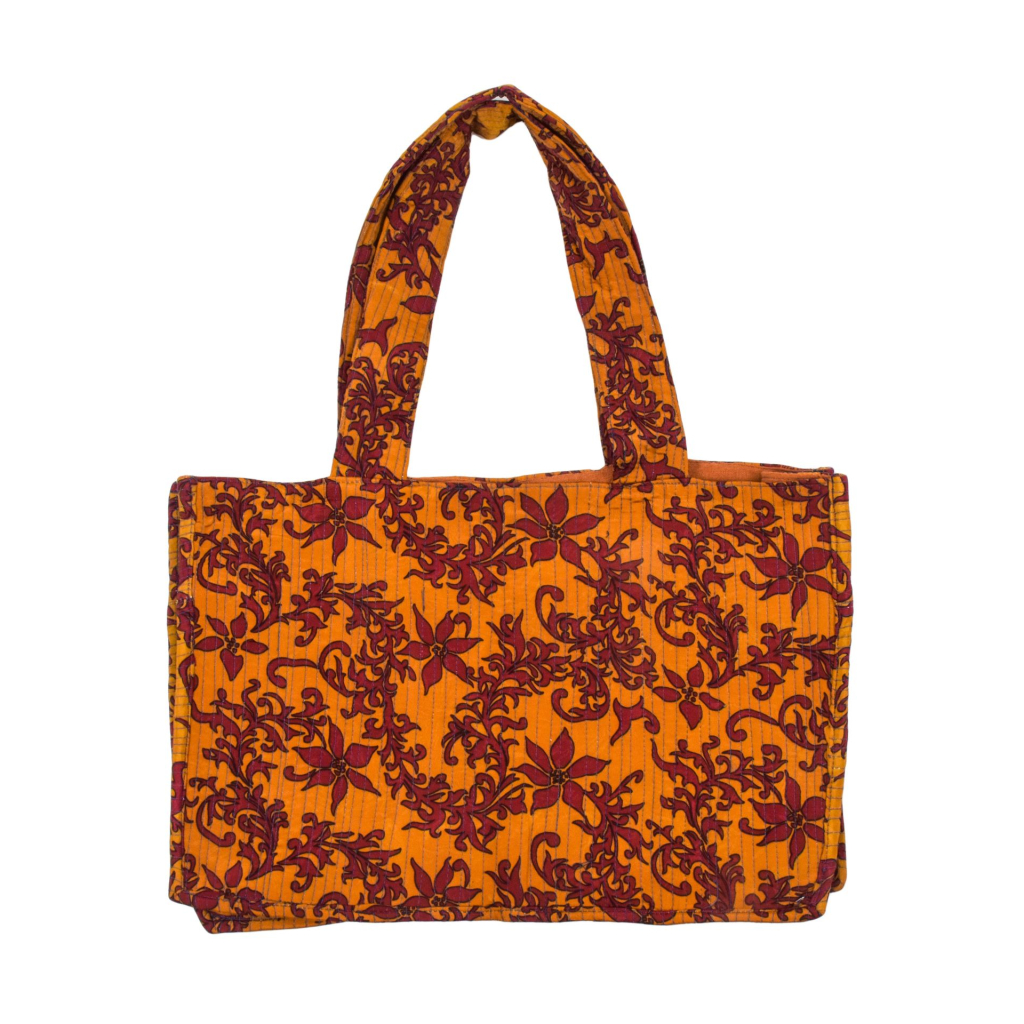 Elegantní plážová taška, červeno-oranžová, rozměr 48x13x34 + 34cm ucha
