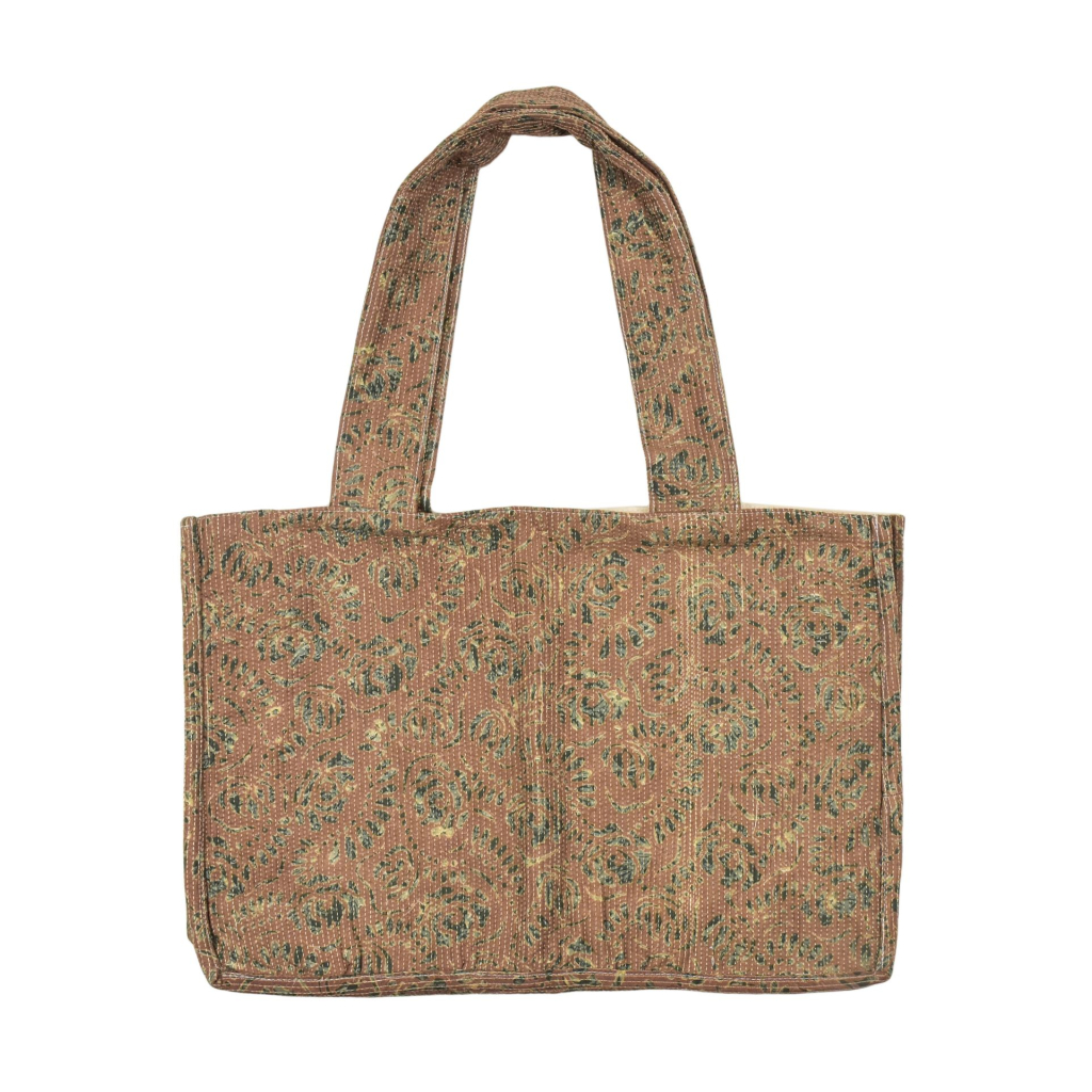 Elegantní plážová taška, hnědo-modrá, rozměr 48x13x34 + 34cm ucha