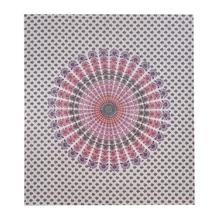 Přehoz přes postel, "Barmeri round", mandala, 202x230cm