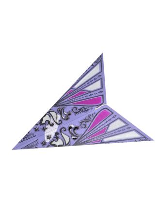 Fialovo-růžový papírový lampion hvězda "Psychedelic", 5 cípů, 60cm