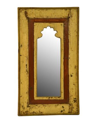 Zrcadlo v rámu z recyklovaného teakového dřeva, 39x69x4cm